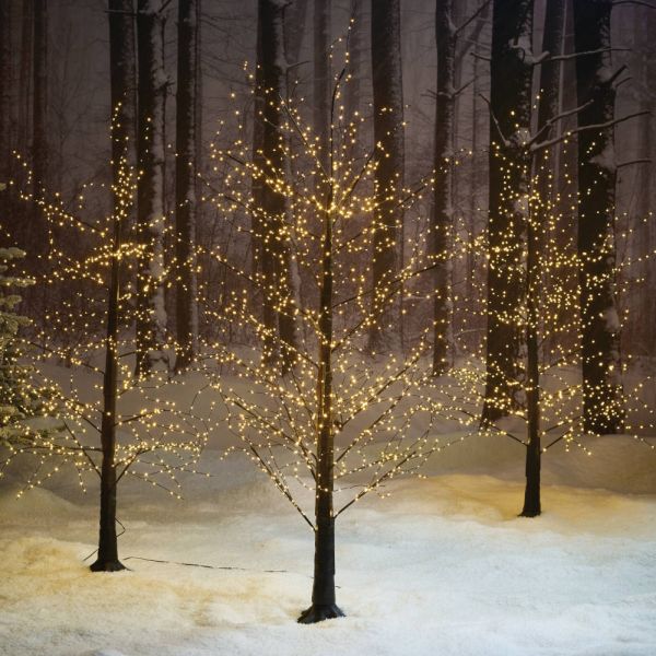 Microdot Black Tree - 500 Warm White LED - 120cm